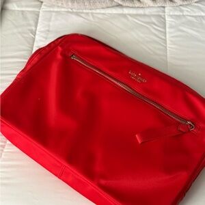 Kate Spade red orange computer bag